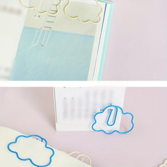 20pcs Cloud Shape Paper Clips For Desk Organizers