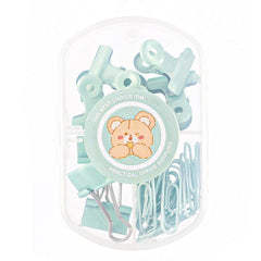 23pcs Clip Set Paper Clips Ticket Holders Binder Clips Boxed Combo Office Suppli