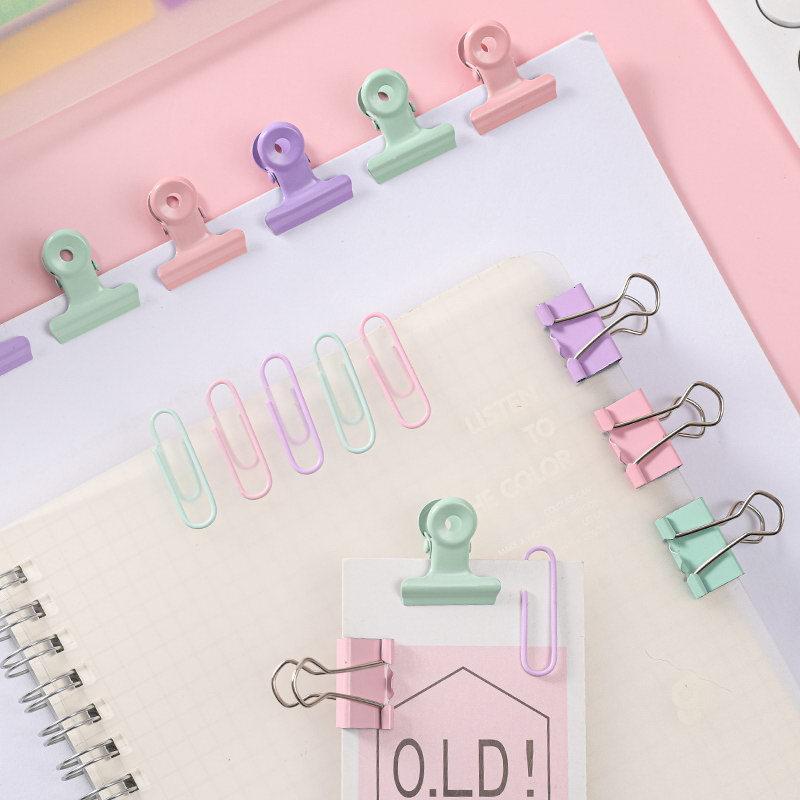23pcs Clip Set Paper Clips Ticket Holders Binder Clips Boxed Combo Office Suppli