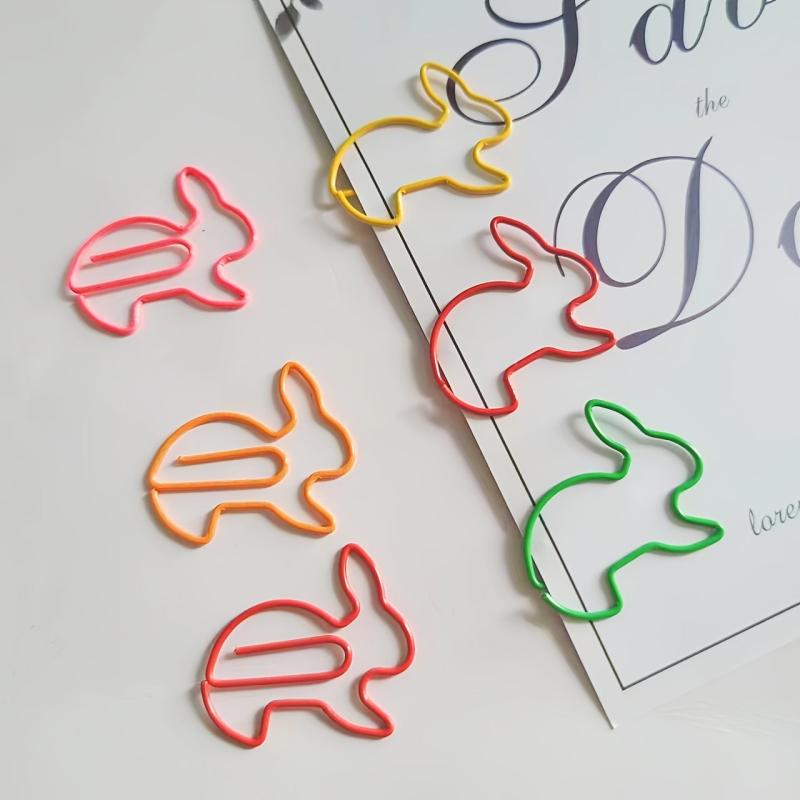 12pc Mixed Rabbit Paper Clips in Storage Box