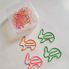 12pc Mixed Rabbit Paper Clips in Storage Box