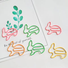 12pc Mixed Rabbit Paper Clips in Storage Box