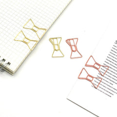Rose Golden Metal Stationery Paper Clip Bookmark
