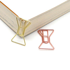 Rose Golden Metal Stationery Paper Clip Bookmark