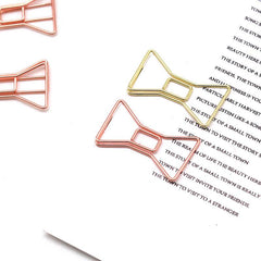 Rose Golden Metal Stationery Paper Clip Bookmark