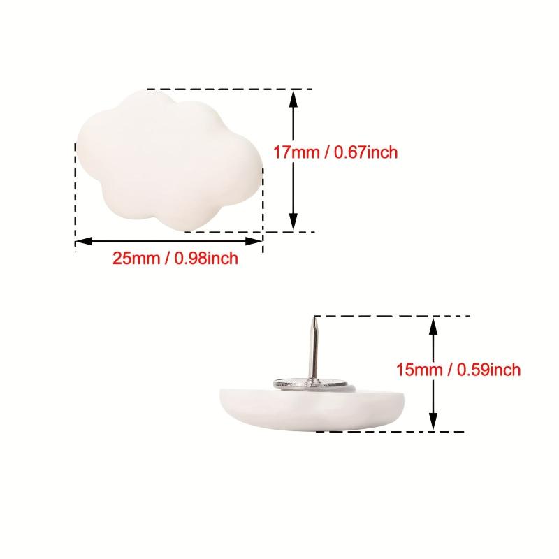 20pcs Cloud Push Up Decoration Wall Hanging Poster Photo DIY Craft
