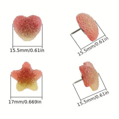 32 Plastic Decorative Push Pins for Walls Office Hanging Posters
