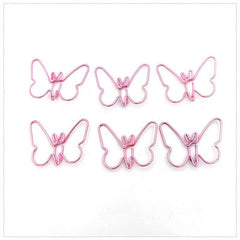 15pcs Butterfly Metal Paper Clips Bookmarks Office School Stationery