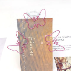15pcs Butterfly Metal Paper Clips Bookmarks Office School Stationery