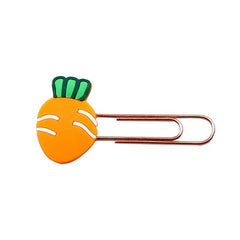 Cartoon Paper Clip Bookmark Set - Cute Metal Crank Pins for Students