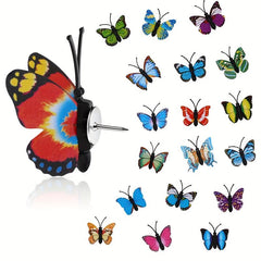 40pcs Butterfly Push Pins Decorative Big Head Pins For Wall Hanging