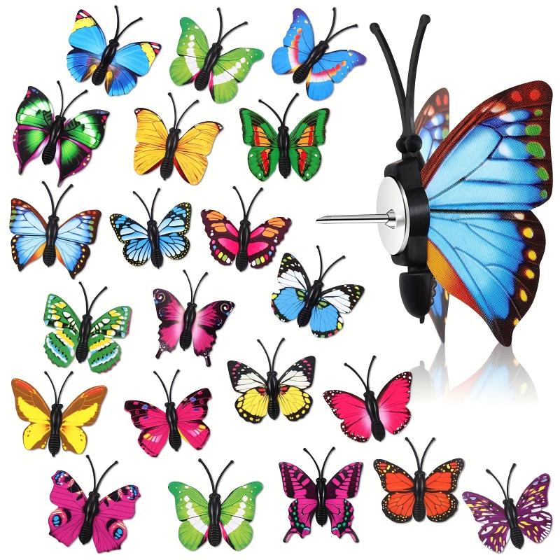 40pcs Butterfly Push Pins Decorative Big Head Pins For Wall Hanging