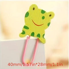 20pcs Cartoon Animal Paper Clip Sticky Note Needle Office Supplies