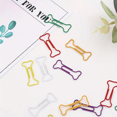 150pcs Bone Paper Clips Leaf Book Clips Creative Document Pins