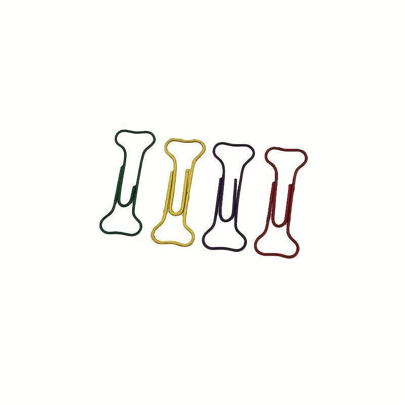 150pcs Bone Paper Clips Leaf Book Clips Creative Document Pins