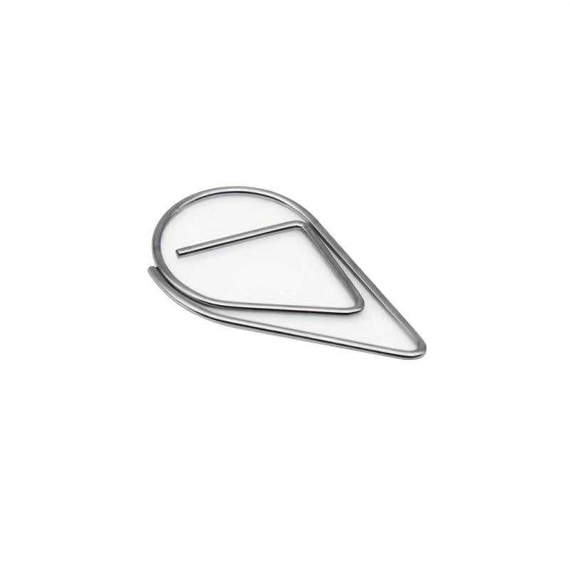 50pcs 25mm Colorful Water Droplet Paper Clips Office Student Stationery