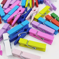 100pcs Jute Thread Small Clothing Pins For Crafts