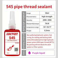 Pipe Thread Sealant 545 Fastener Sealant Liquid Raw Material Belt