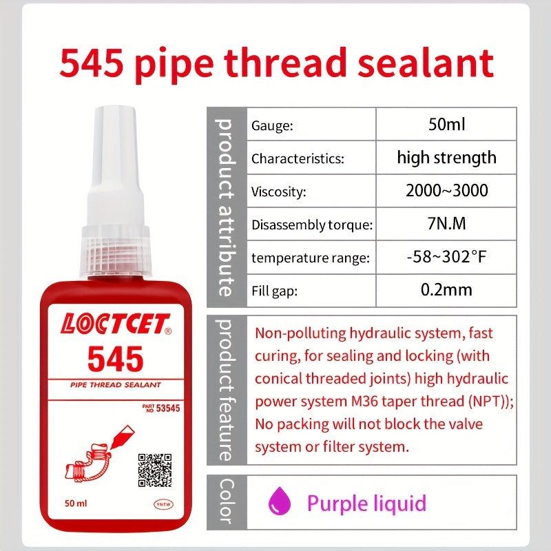 Pipe Thread Sealant 545 Fastener Sealant Liquid Raw Material Belt