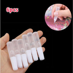 6pcs Diamond Painting Accessories Glue Non-toxic Bottled Cross Stitch Artwork