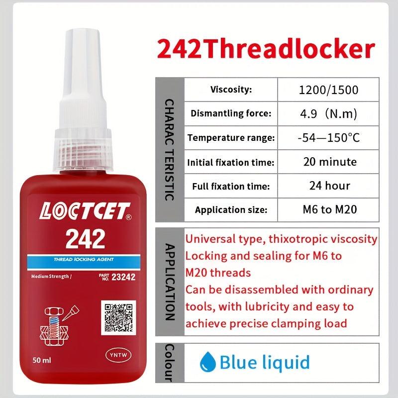 Screw Glue Metal Thread Locking Agent Adhesive 50ML Medium Strength