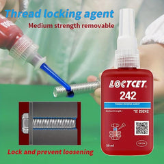 Screw Glue Metal Thread Locking Agent Adhesive 50ML Medium Strength