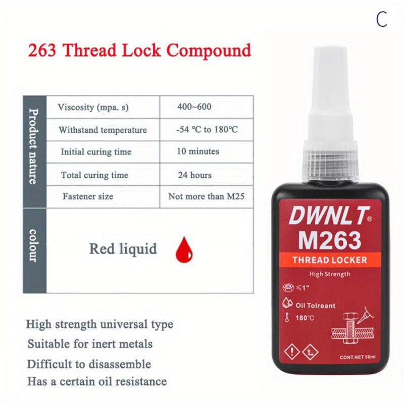 1pc Anaerobic Adhesive 243 Medium Strength 271 High Strength 263 Fixed