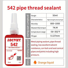 Pipe Thread Sealant 542 High Strength Pressure Resistance Liquid Raw