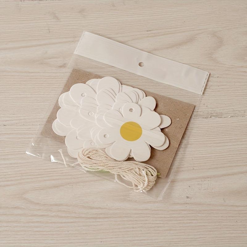Birthday Party Decorations Daisies Pull Flowers Chrysanthemum Flag Banner