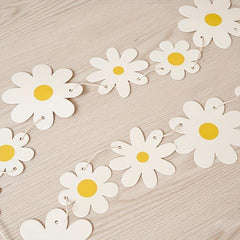 Birthday Party Decorations Daisies Pull Flowers Chrysanthemum Flag Banner