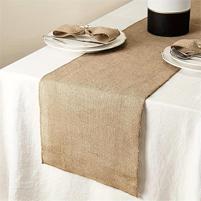 Wedding Burlap Table Runner Natural Jute Vintage 30x274cm for Wedding Party
