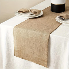 Wedding Burlap Table Runner Natural Jute Vintage 30x274cm for Wedding Party