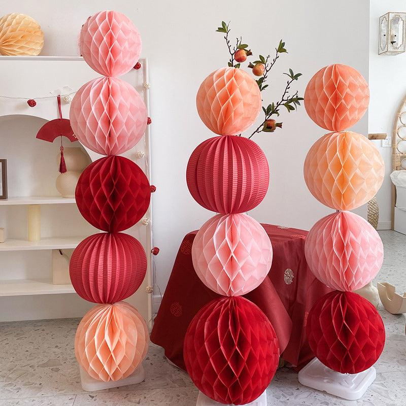 Honeycomb Ball Decoration Set for Birthday Party Wedding Room