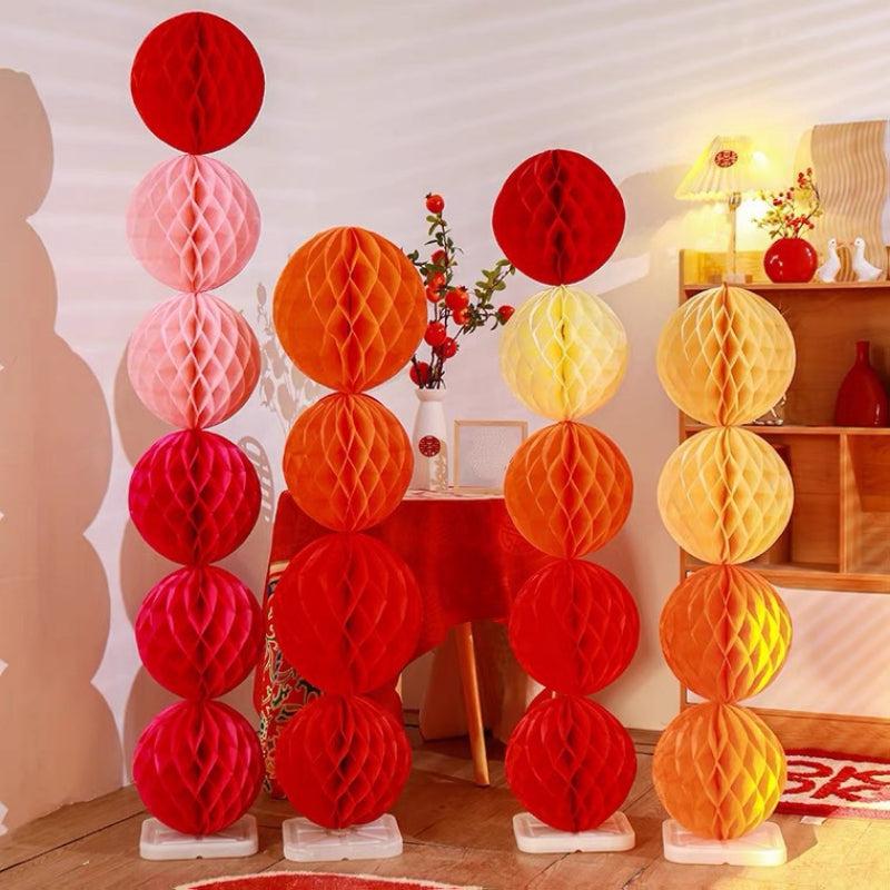 Honeycomb Ball Decoration Set for Birthday Party Wedding Room