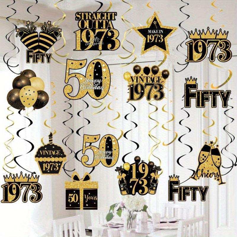 40th Birthday Party Hanging Ornaments Decorative Arrangement