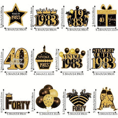 40th Birthday Party Hanging Ornaments Decorative Arrangement