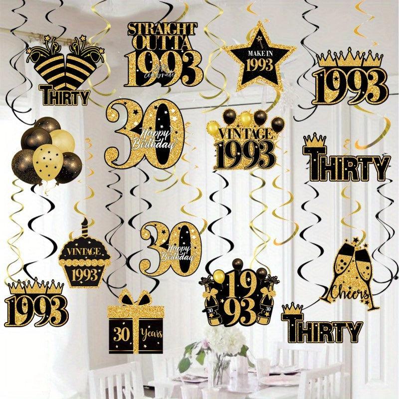 40th Birthday Party Hanging Ornaments Decorative Arrangement
