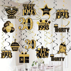 40th Birthday Party Hanging Ornaments Decorative Arrangement