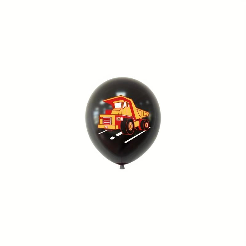Excavator Construction Truck Balloon Set for Birthday Party