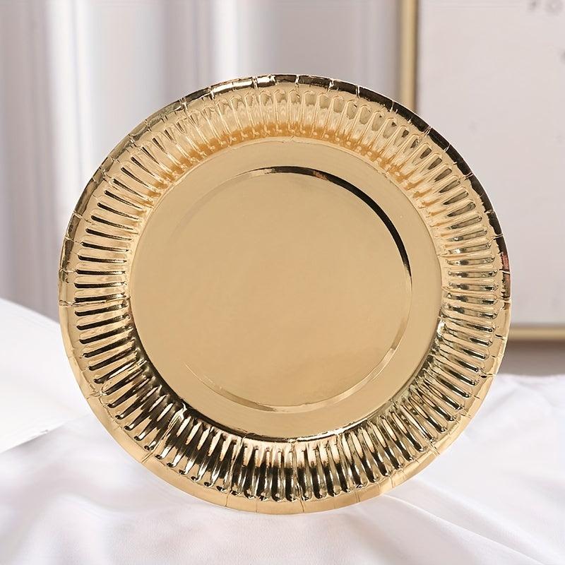 10pcs Summer Party Dinner Plates 4.7in Disposable Party Supplies