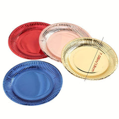 10pcs Summer Party Dinner Plates 4.7in Disposable Party Supplies