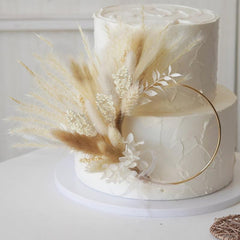 Boho Dried Flower Cake Topper Party Wedding Cake Topper