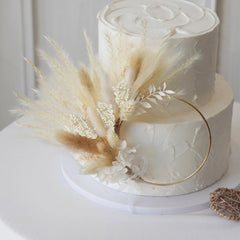 Boho Dried Flower Cake Topper Party Wedding Cake Topper