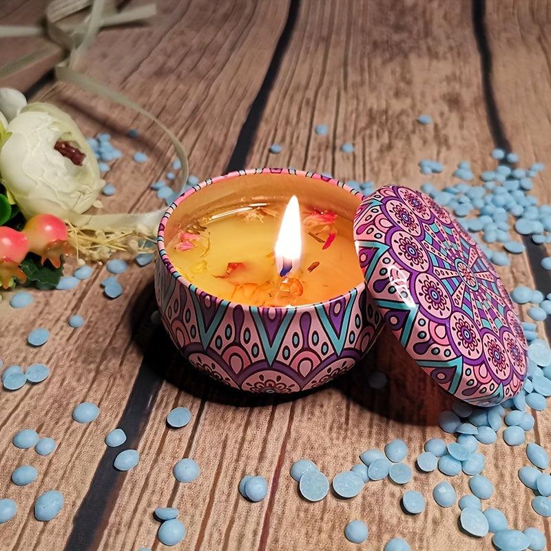 4pcs Scented Soy Wax Candles Aromatherapy Stress Relief Home Room Decor