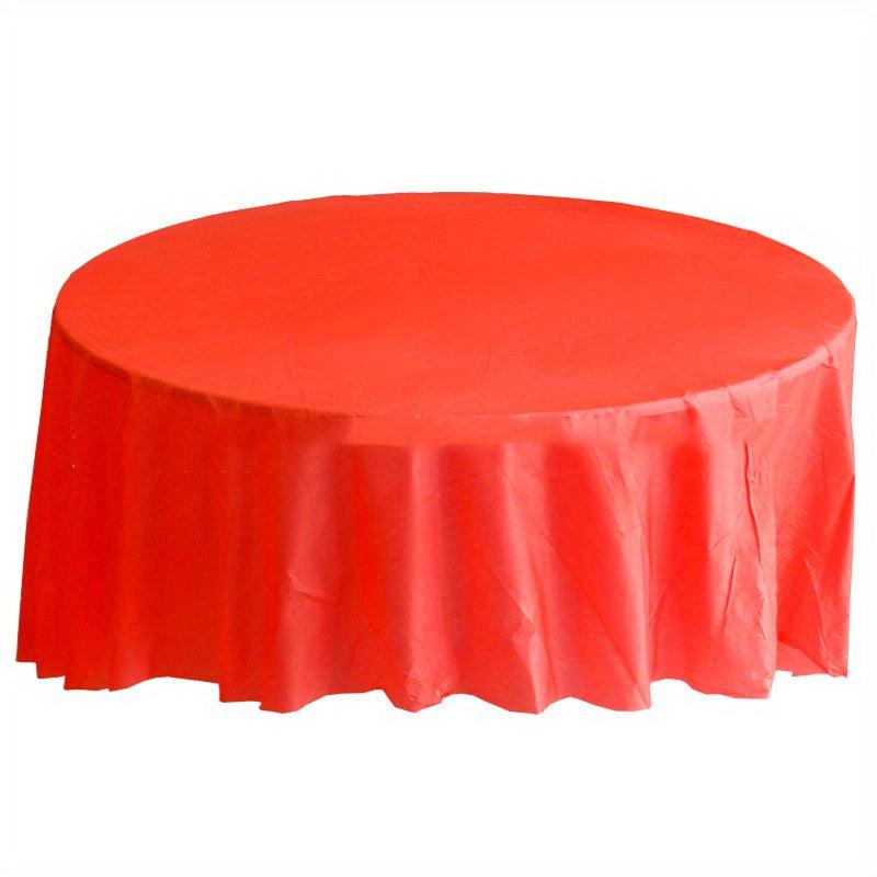 1pc Disposable Round Table Cloth Party Supplies PEVA Plastic Home Dustproof