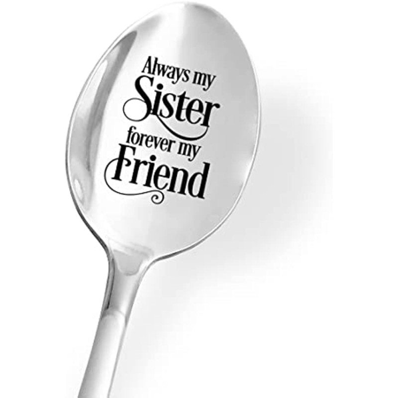 Always My Sister Forever My Sister Spoon Engraved Funny Coffee Spoon Teaspoon