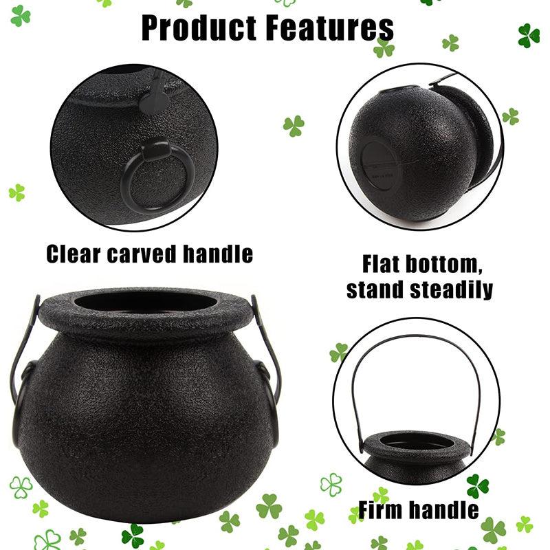 8pcs Plastic Witch Cauldron Candy Serving Bowls for Halloween Party Decor
