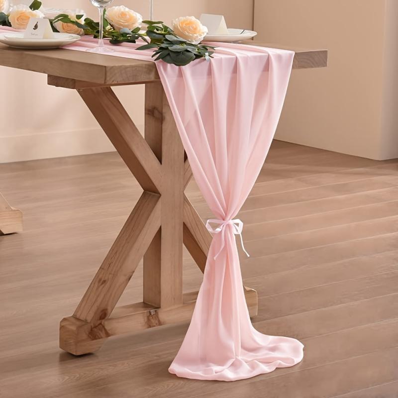 Chiffon Table Runner 71 12cmx299 Romantic Wedding Runner Tablecloth Home Decor