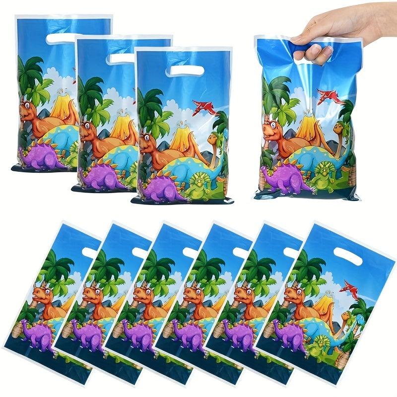 10pcs Dinosaur Gift Bag Kids Birthday Party Supplies