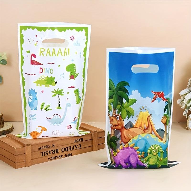 10pcs Dinosaur Gift Bag Kids Birthday Party Supplies